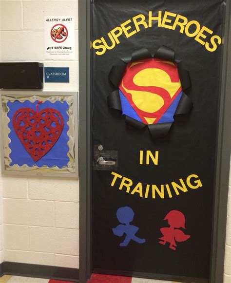 Preschool Superhero Door | Superhero classroom, Superhero classroom decorations, Superhero ...