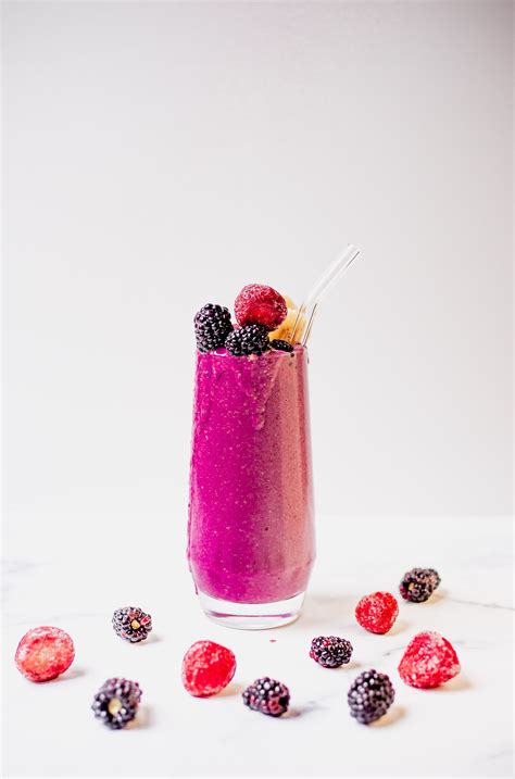 Blackberry Smoothie (w/ Yogurt) - Real Food Whole Life