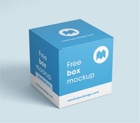 Free Square Box Packaging Mockup PSD Set - Good Mockups