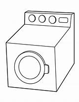 Washer And Dryer Pages Coloring sketch template