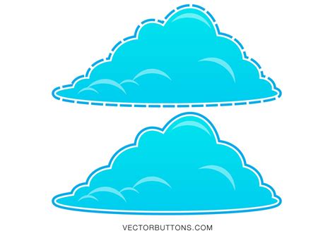Free Cool Blue Fluffy Clouds Vectors from Vecteezy!