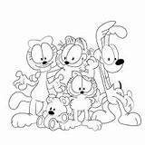 Nermal And Garfield Coloring Pages sketch template