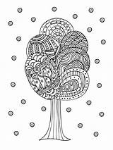 Adult Coloring Pages Tree Door sketch template