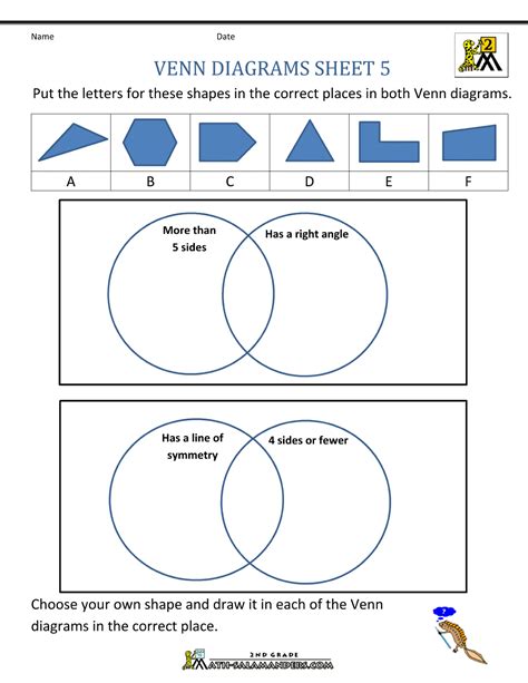 Primary Venn Diagram Worksheet