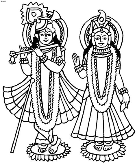 Krishna Line Drawing at GetDrawings | Free download