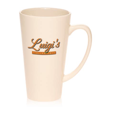 Personalized Coffee Mugs – 16 oz. Tall Café Style Coffee Mugs