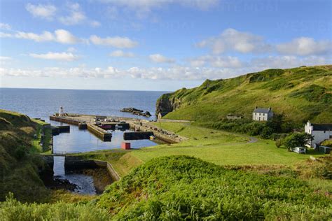 United Kingdom, Scotland, Highland, Lybster, harbour stock photo