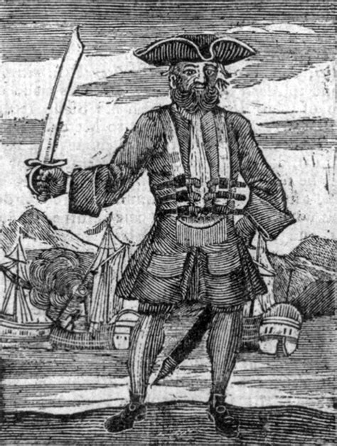 Blackbeard - Edward Teach - Famous Caribbean Pirate