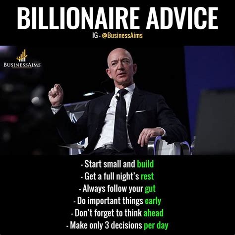 Jeff Bezos Billionaire Advice | Ilham verici sözler, Hayat üzerine ...