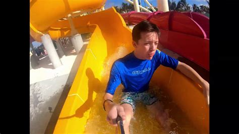 Day 2 Coco Cay Water Park Slides - YouTube