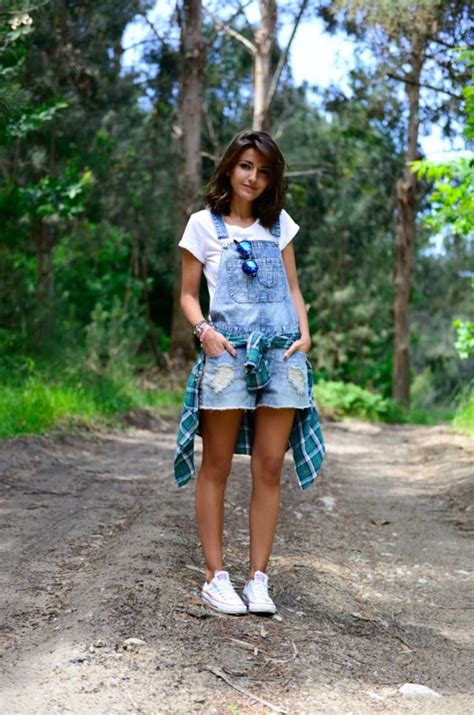 Denim and plaid. | Cute camping outfits, Summer camp outfits, Summer ...