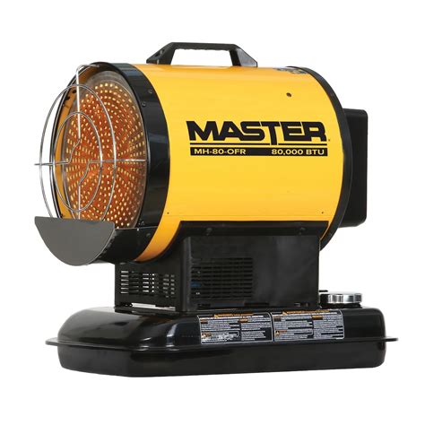 Master 80,000 BTU Battery Operated Kerosene/Diesel Radiant Heater with ...