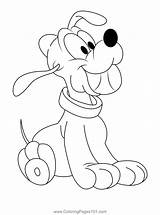 Baby Pluto Coloring Page For Kids  Free Printable Pages sketch template