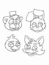 Free Printable Animatronics Coloring Pages For Kids  GBcoloring sketch template
