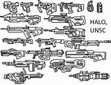 Halo Guns Coloring Pages sketch template