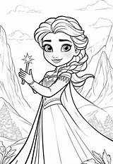 Free Printable Elsa Coloring Page – Color My Pages sketch template