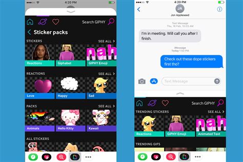 Say it with stickers — Giphy Stickers expands to more apps and even ...