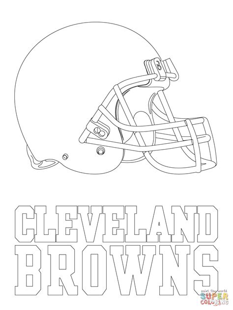 Cleveland Browns Logo coloring page | Free Printable Coloring Pages