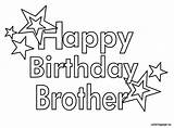 Happy Birthday Brother coloring page – Coloring Page sketch template