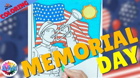 Memorial Day Coloring Page | USA, Veterans, Military, Courage, Sacrifice, Remembrance, American ...