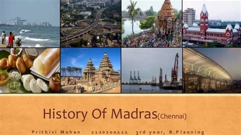 History of madras(Chennai) - Tamil Nadu