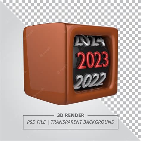 Premium PSD | Countdown new year 2023 box