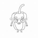 Coloring Page Funny Pepper Book For Kids Educational Activity  sketch template