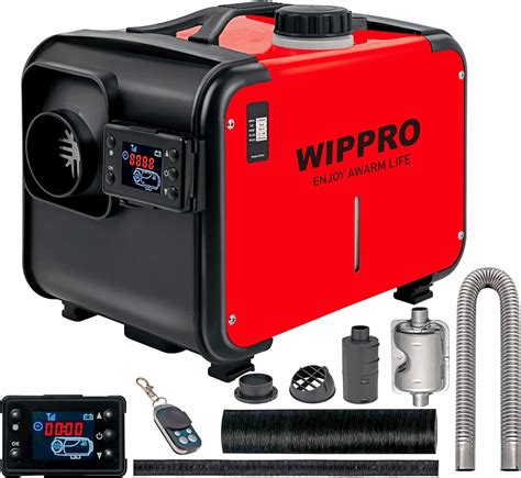 WIPPRO Diesel Heater - 8KW, 12V Tout-en-Un, LCD Commutateur et ...