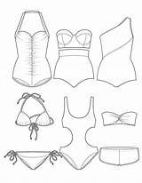 Swimsuit Sunday Another Coloring Page  pages Color Swimsuits sketch template