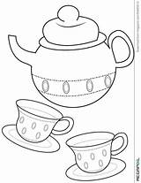 Tea Cup Coloring Page At GetColoringscom  Free Printable Colorings sketch template