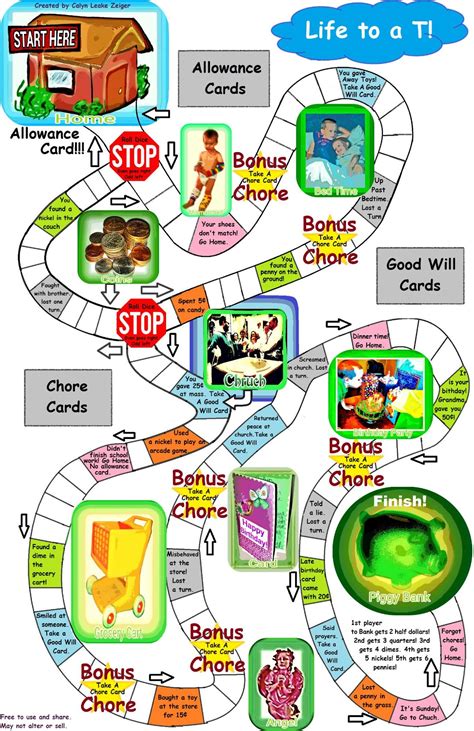 Printable Board Games For Kids