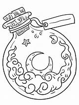 Premium Vector  Magic potion Outline Illustration For coloring Book sketch template