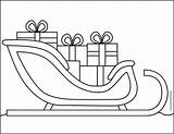 Easy How To Draw Santa’s Sleigh Tutorial And Coloring Page sketch template