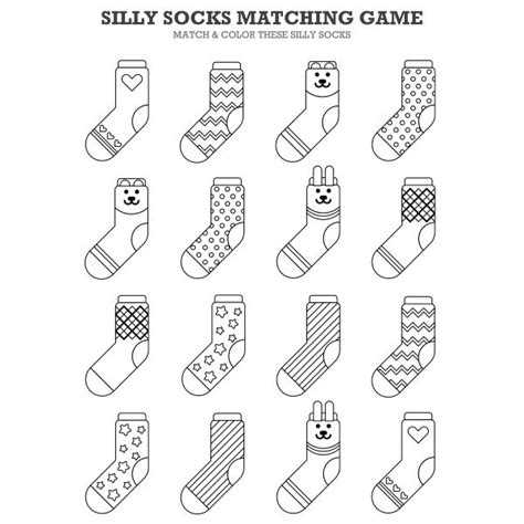 FREE Silly Socks matching game (printable pdf) | Silly socks, Activities for 5 year olds ...