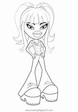 The Jade Coloring Page For Kids  Free Bratz Printable Pages sketch template