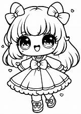 Ribbon Girl 11 coloring Page Drawing Free Printable Nurieworld sketch template