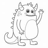 Scary Monster Coloring Pages Printable sketch template