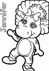 Jennifer Baby Bop Coloring Page  Wecoloringpagecom sketch template