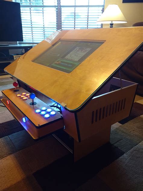 Retro arcade game coffee table made by one of our members! Great for any game room man cave ...