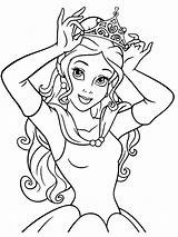 Printable Belle Coloring Pages sketch template