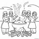Lag Baomer Celebration Coloring Page 31903 25224 sketch template