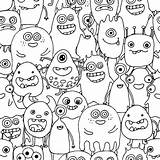 Ausmalbilder Monster  100 Kostenlose sketch template