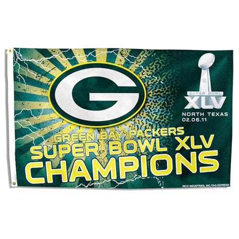 Green Bay Packers Super Bowl Champion Banner Flag - Free Shipping On Orders Over $45 - Overstock ...