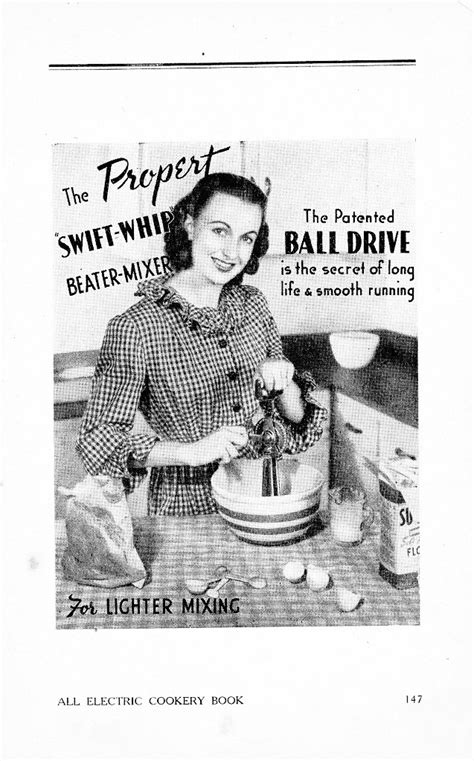 1940s. Advertisement for Propert Swift-Whip beater-mixer | Flickr