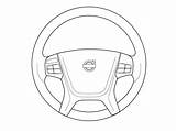 Steering Wheel Coloring Page Pages sketch template
