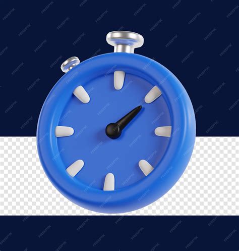 Premium PSD | 3d stopwatch timer icon illustration