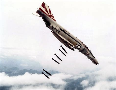 F-4B Phantom II Dropping Bombs Over North Vietnam | An F-4B … | Flickr