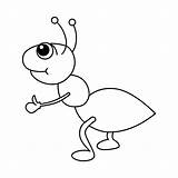 Premium Vector  Ant Cartoon coloring Page Illustration For Kids sketch template