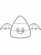 Candy Corn coloring Page  Free Printable sketch template