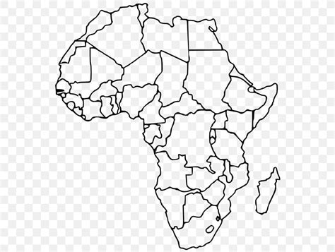 Blank Map Africa World Map, PNG, 563x618px, Blank Map, Africa, Area, Black And White, Border ...